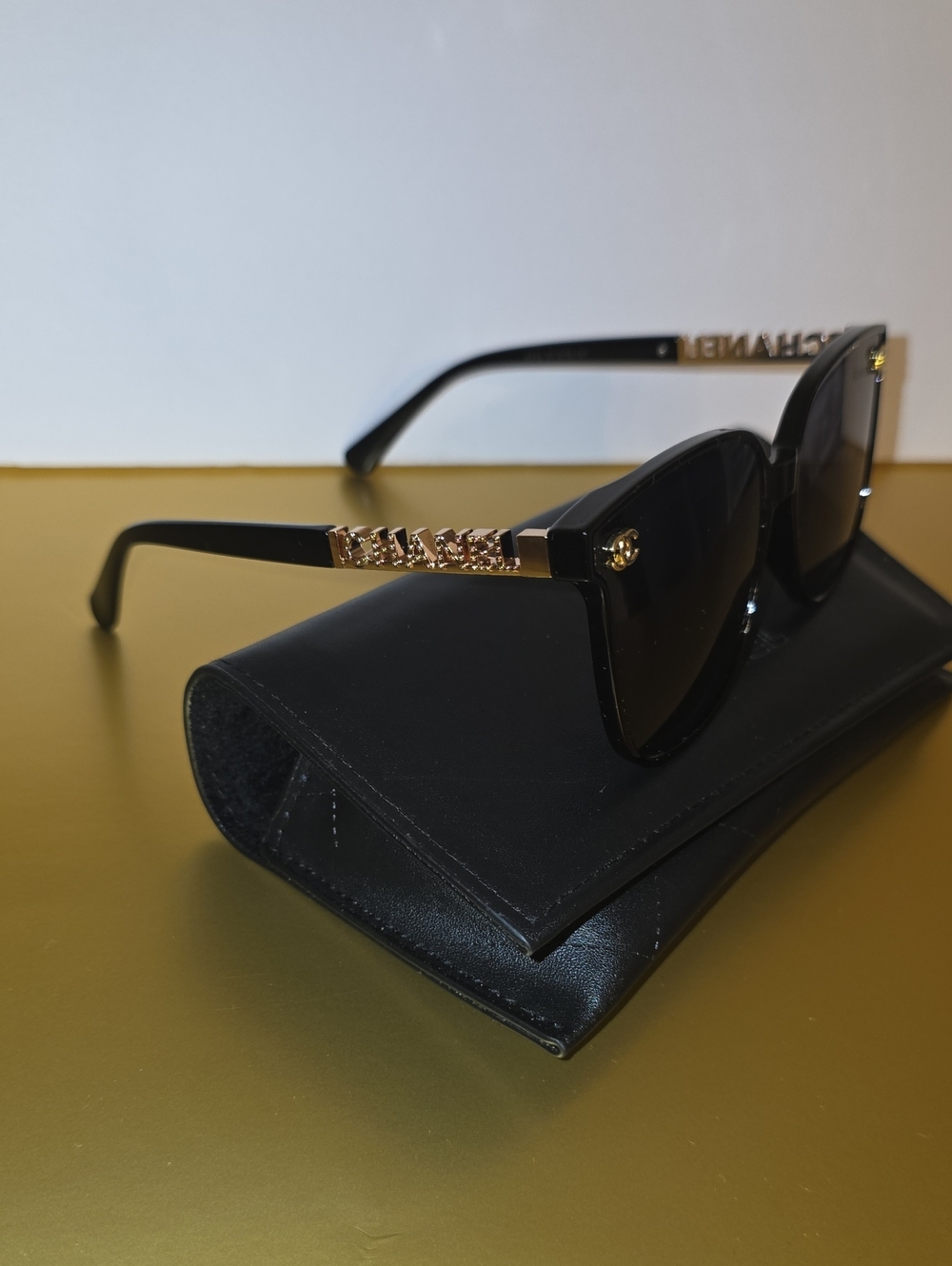 Black and Gold Women's Fashion Sunglasses - Designer Style